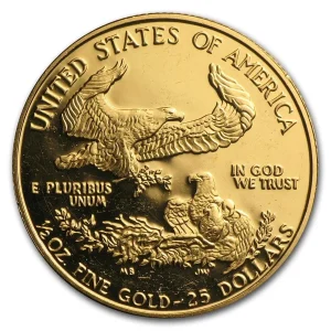 1 2 oz proof american gold eagle random capsule only 32755 Rev