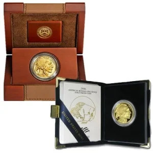 1 oz Proof American Gold Buffalo Coin (Random Year Box + CoA)
