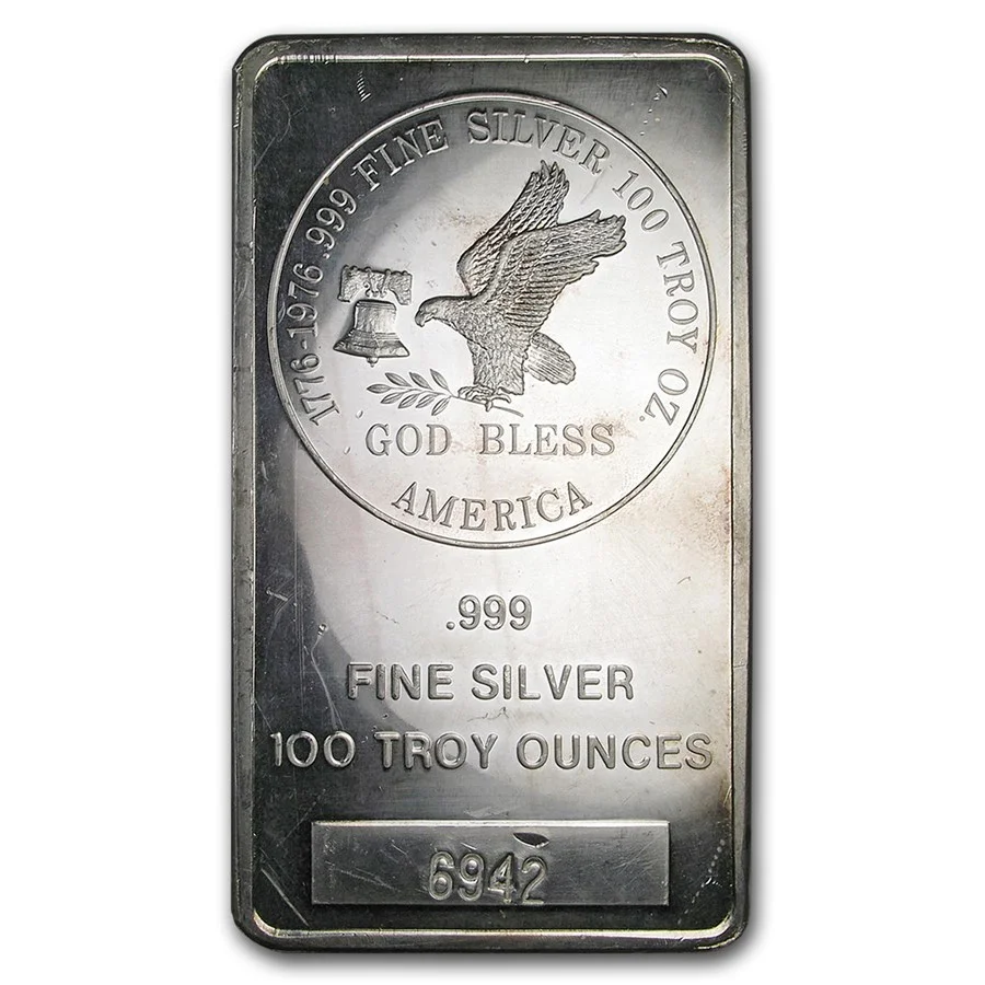 100 oz Silver Bar – Tri-State Mint 1 100 oz Silver Bar – Tri-State Mint