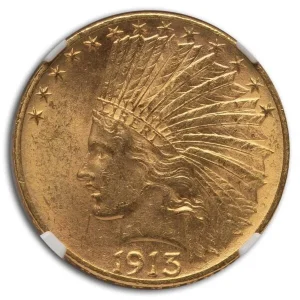 1913 s 10 indian gold eagle ms 62 ngc 158030 Obv 600x600 1