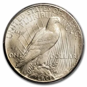 1928 peace dollar ms 63 pcgs 8637 rev 1