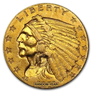 2 50 indian gold quarter eagle cleaned 23228 obv