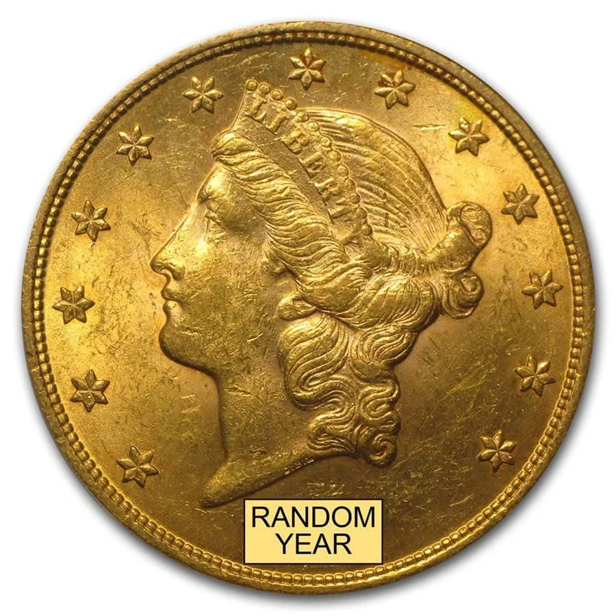 20-liberty-gold-double-eagle-bu-random-year_23233_Obv 20 liberty gold double eagle bu random year 23233 Obv