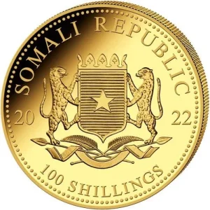 2022 1 10 oz Gold Elephant 3