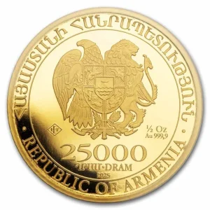 2025 armenia 1 2 oz gold 25 000 dram noahs ark bu 308473 a 1 600x600 1