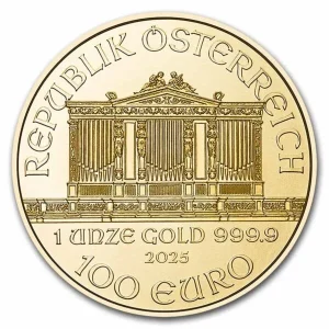 2025 austria 1 oz gold philharmonic coin bu 302637 rev 600x600 1