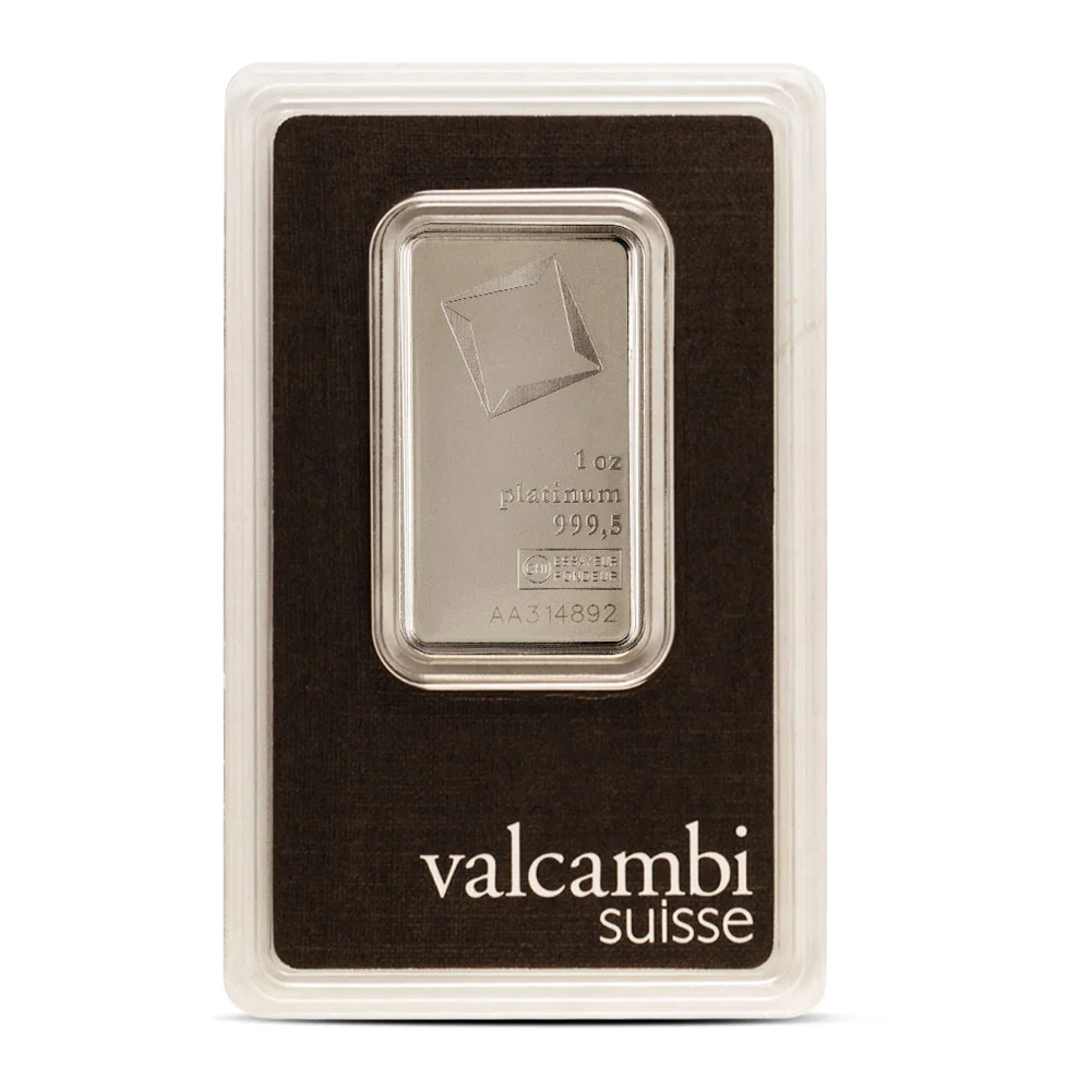 1 oz Valcambi Platinum Bar