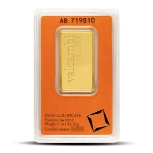 Buy 1 oz Valcambi Gold Bar