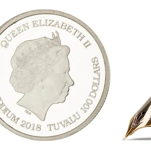 enu 1 oz Rhodium Tuvalu South Sea Dragon Coin 999 31034 30000 2