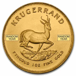 south african 1 oz gold krugerrand coin bu random year 62 slab 1 1 1